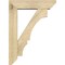 Ekena Millwork Balboa Slat Rough Sawn Bracket w/ Offset Brace, Douglas Fir, 6"W x 22"D x 30"H BKT0604X22X30BOA06RDF - alternate 3